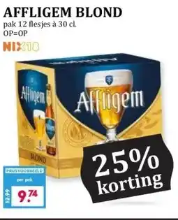 Boon`s Markt AFFLIGEM BLOND pak 12 flesjes à 30 cl. aanbieding