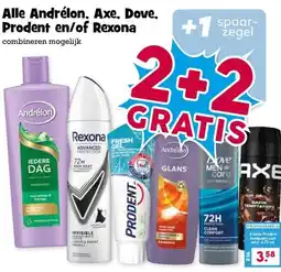Boon`s Markt Alle Andrélon, Axe, Dove, Prodent en/of Rexona aanbieding
