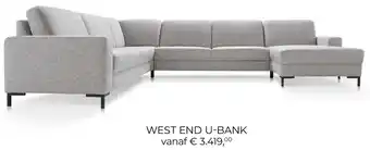 Baenks WEST END U-BANK aanbieding