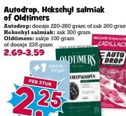 Boon`s Markt Autodrop. Heksehyl salmiak of Oldtimers aanbieding