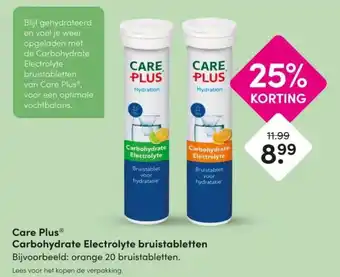DA Care Plus Carbohydrate Electrolyte bruistabletten aanbieding