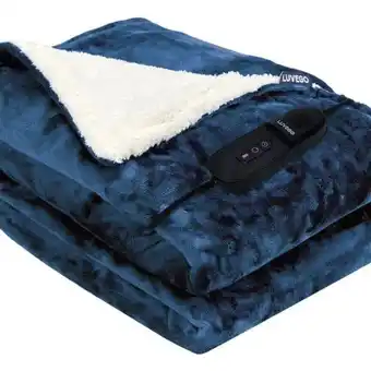 ANWB Luvego Elektrische Bovendeken 180x130cm Blauw aanbieding