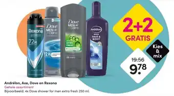 DA Andrélon, Axe, Dove en Rexona aanbieding