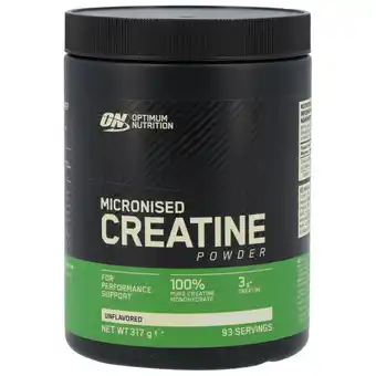 Holland & Barrett Optimum Nutrition Micronised Creatine Powder Unflavored - 317g aanbieding