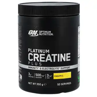 Holland & Barrett Optimum Nutrition Platinum Creatine Plus Ananassmaak - 350g aanbieding