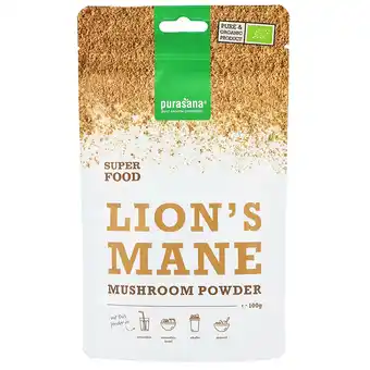 Holland & Barrett Purasana Lion's Mane Poeder - 100g aanbieding