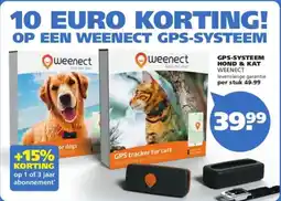 Ranzijn Gps systeem hond & kat weenect aanbieding