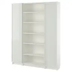 IKEA Billy / hÖgbo Boekenkast combinatie glazen deuren, wit, 160x202 cm aanbieding