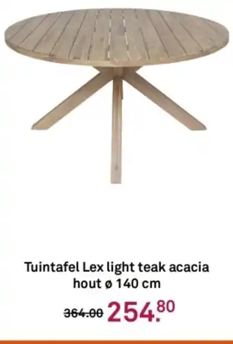 Karwei Tuintafel Lex light teak acacia hout aanbieding