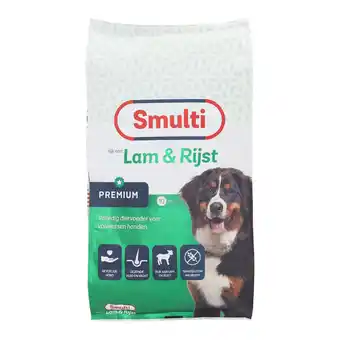 Van Cranenbroek Voer hond Premium lam+rijst 10kg Smulti aanbieding
