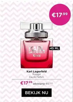 ICI Paris XL Karl Lagerfeld Rouge Eau de Parfum aanbieding