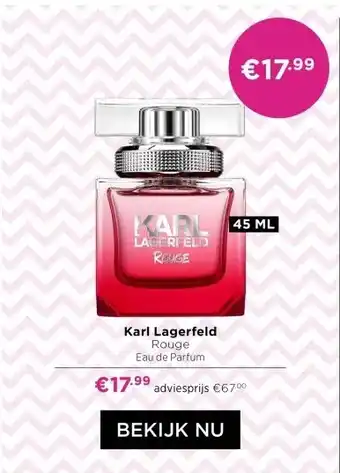 ICI Paris XL Karl Lagerfeld Rouge Eau de Parfum aanbieding