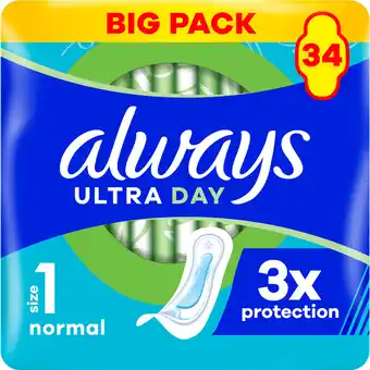 Jumbo Always Ultra Dag Maandverbanden Normal (Maat 1) aanbieding