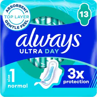 Jumbo Always Ultra Dag Maandverbanden Normal (Maat 1) aanbieding