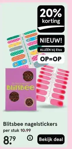 Etos Blitsbee nagelstickers aanbieding