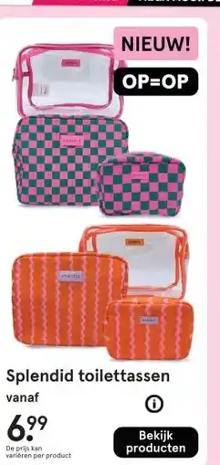 Etos Splendid toilettassen aanbieding