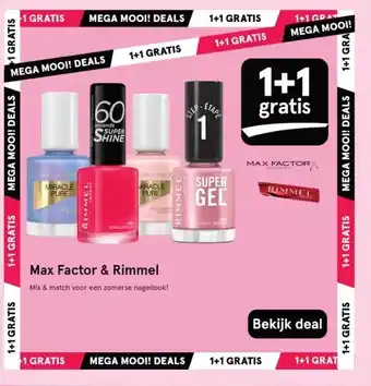 Etos Max Factor & Rimmel aanbieding
