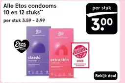 Etos Alle Etos condooms 10 en 12 stuks aanbieding