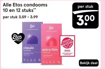 Etos Alle Etos condooms 10 en 12 stuks aanbieding