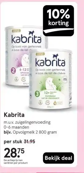 Etos Kabrita aanbieding
