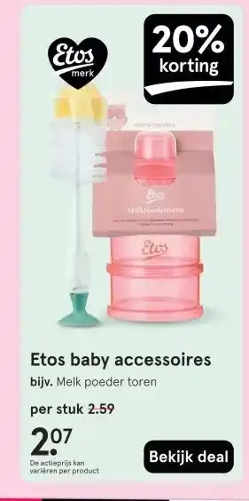 Etos Etos baby accessoires aanbieding