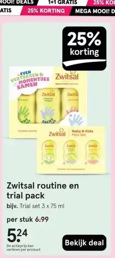 Etos Zwitsal routine en trial pack aanbieding