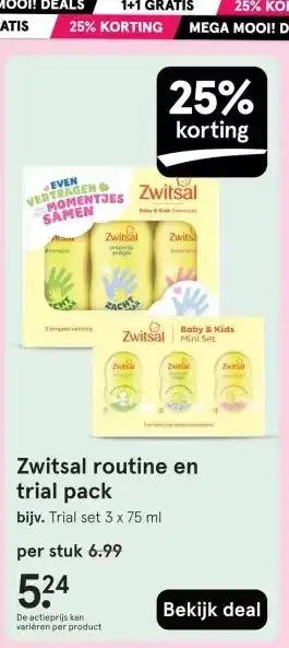 Etos Zwitsal routine en trial pack aanbieding