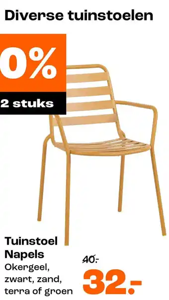 Kwantum Tuinstoel Napels aanbieding