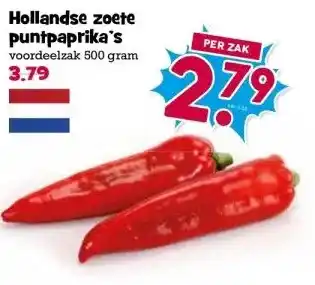 Boon`s Markt Hollandse zoete puntpaprika's voordeelzak 500 gram aanbieding