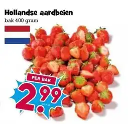 Boon`s Markt Hollandse aardbeien bak 400 gram aanbieding