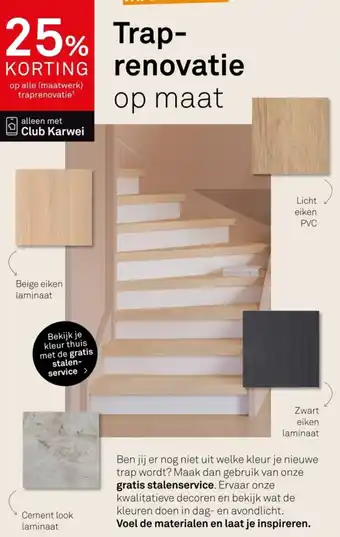 Karwei Trap-renovatie aanbieding