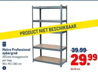 Makro Metro Professional opbergrek aanbieding