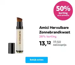 Plein.nl Amici Hervulbare Zonnebrandkwast aanbieding