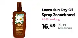 Plein.nl Lovea Sun Dry Oil Spray Zonnebrand aanbieding