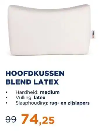 TotaalBED Hoofdkussen blend latex aanbieding