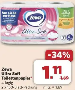 Combi Zewa Ultra Soft Toilettenpapier aanbieding