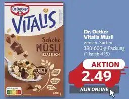 Combi Dr. Oetker Vitalis Müsli aanbieding