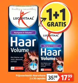 Lucovitaal Haargroei & Volume aanbieding