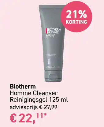 Mooi parfumerie Biotherm Homme Cleanser Reinigingsgel aanbieding
