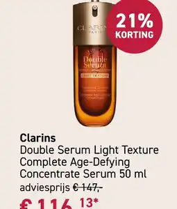 Mooi parfumerie Clarins Double Serum aanbieding