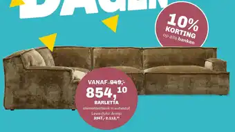 Trendhopper Barletta elementenbank aanbieding