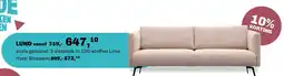 Trendhopper Lund 3-zitsbank in 100-stoffen lima aanbieding