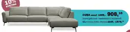 Trendhopper Cuba hoekbank in actiestof marconia aanbieding