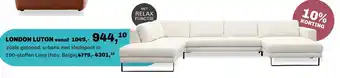 Trendhopper London luton u-bank met sledepoot in 100-stoffen lima aanbieding