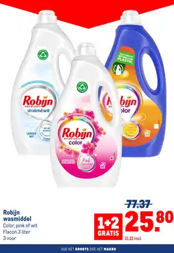 Makro Robijn wasmiddel aanbieding