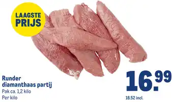 Makro Runder diamanthaas partij aanbieding