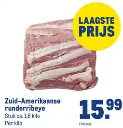 Makro Zuid-Amerikaanse runderribeye aanbieding
