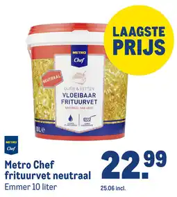 Makro Metro Chef frituurvet neutraal aanbieding