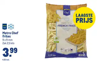 Makro Metro Chef frites aanbieding
