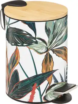 Bol.com 5Five Stijlvol & Compact Afvalemmer 3L met Bamboe Deksel - Softclose - Palawan aanbieding